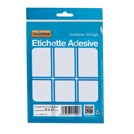 Etichette adesive piccole 21x14 mm